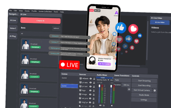 Create AI Live Videos