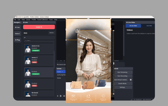 It's super easy to set up a live streaming room