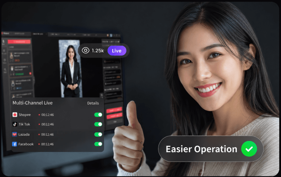 Live on Multiple Apps, Easily